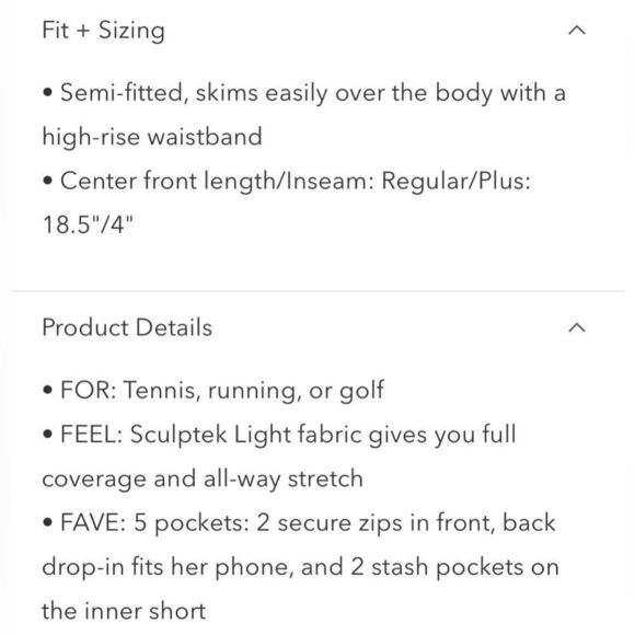 NWT Athleta Fairway Golf Skort 18” Size 3X - Picture 6 of 7